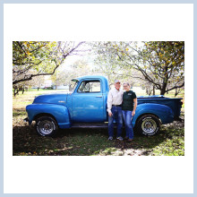 Bob Karr and Granddaughter Sarah Lockyear at The Orchard
