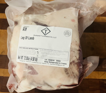 1/2 Leg of Lamb $15/lb