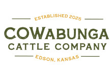 COWabunga Cattle Company.  100% grass fed beef.